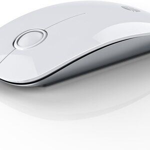 Bluetooth Wireless Mouse - (BT5.1+USB) Slim Dual Mode Computer Mouse